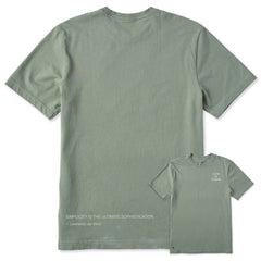 Men's Simplicity is the Ultimate - Da Vinci Short Sleeve Crusher Tee