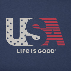 Men's U.S.A. Flag Short Sleeve Crusher Tee