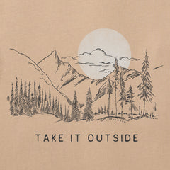 Men's Take it Outside Sunset Short Sleeve Crusher Tee
