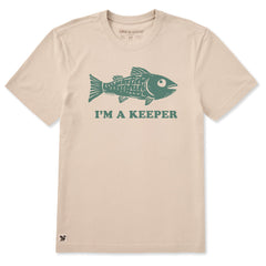 Men's I'm a Keeper Fish Short Sleeve Crusher Tee