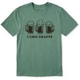Men's I Like Crafts Beers Short Sleeve Crusher Tee