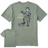 Men's Jake Livin' the Dream Handyman Short Sleeve Crusher Tee