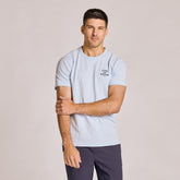 Men's Sunset Two Palms Short Sleeve Slub Slim Fit Tee
