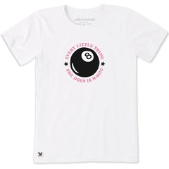 Women's Everything She Does is Magic 8 Ball Short Sleeve Crusher Tee