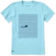 Women's Don't Stop Retrievin' Tennis Ball Short Sleeve Crusher Tee