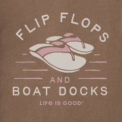 Women's Flip Flops & Boat Docks LIG Short Sleeve Crusher Vee