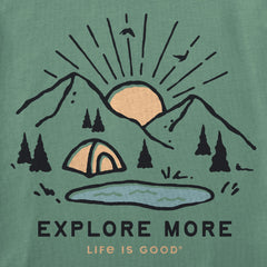 Women's Explore More Vista Short Sleeve Crusher Vee