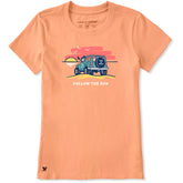 Women's Follow the Sun Jackie Short Sleeve Crusher-LITE Tee