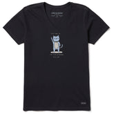 Women's It's Me The Problem Cat Short Sleeve Crusher-LITE Vee