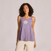 Women's Crafty Flower Slub Easy Fit Tank