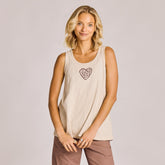 Women's Crafty Heart Slub Easy Fit Tank