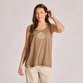 Women's Crafty Mandala Slub Easy Fit Tank