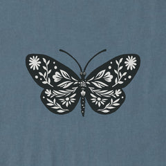 Women's Butterfly Floral Mini Crusher Boxy Tank