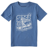 Kids Ski California Snowboard Short Sleeve Crusher Tee