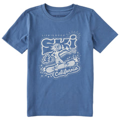 Kids Ski California Snowboard Short Sleeve Crusher Tee