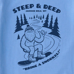 Kids Steep and Deep Jackson Hole Short Sleeve Crusher Tee