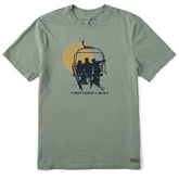 Men's First Chair or Bust Short Sleeve Crusher Tee