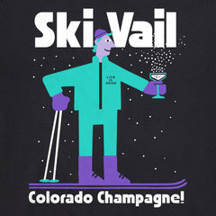 Men's Ski Vail Colorado Champagne Short Sleeve Crusher Tee