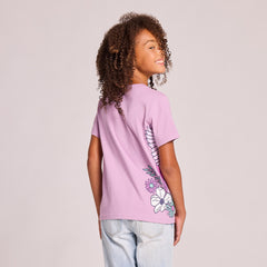 Kids Unicorn and Flowers Short Sleeve Crusher Tee