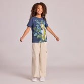 Kids Wild Leopard Short Sleeve Crusher Tee