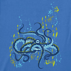 Kids Underwater Octopus Short Sleeve Crusher Tee