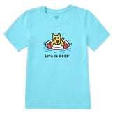 Kids Floating Rocket Short Sleeve Crusher Tee