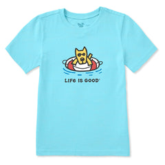 Kids Floating Rocket Short Sleeve Crusher Tee