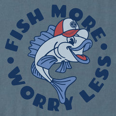 Kids Fish More Mascot Short Sleeve Crusher Tee