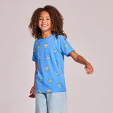 Kids Later Gator Pattern Short Sleeve Crusher Tee