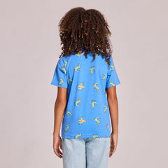 Kids Later Gator Pattern Short Sleeve Crusher Tee