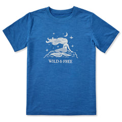 Kids Wild & Free Lil Mermaid Short Sleeve Sun Crusher Tee