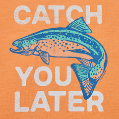 Kids Catch You Later Trout Short Sleeve Sun Crusher Tee
