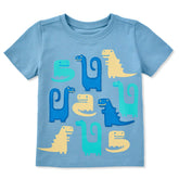 Toddler Dino Friends Short Sleeve Crusher Tee