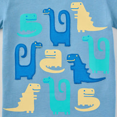 Toddler Dino Friends Short Sleeve Crusher Tee