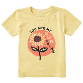 Toddler You Are My Sunflower Short Sleeve Crusher Tee