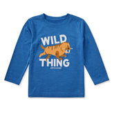 Toddler Wild Thing Saber Tooth Long Sleeve Sun Crusher Tee