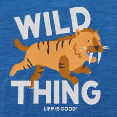Toddler Wild Thing Saber Tooth Long Sleeve Sun Crusher Tee