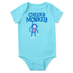 Baby Cheeky Monkey Bars Short Sleeve Crusher Baby Bodysuit