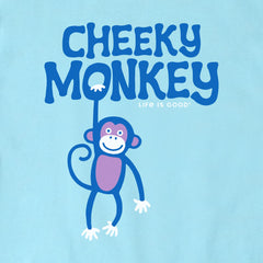 Baby Cheeky Monkey Bars Short Sleeve Crusher Baby Bodysuit