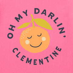Baby Oh My Darlin' Clementine Circle Short Sleeve Crusher Baby Bodysuit
