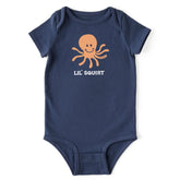 Baby Lil' Squirt Octopus Short Sleeve Crusher Baby Bodysuit