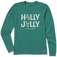 Women's Holly Jolly Long Sleeve Crusher Tee