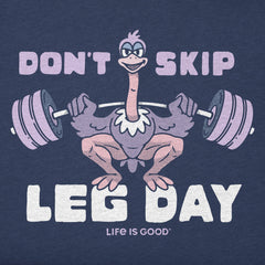 Women's Don't Skip Leg Day Short Sleeve Crusher Tee