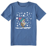 Kids Cozy Hedgehog Short Sleeve Crusher Tee