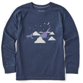 Kids Narwhal Moongaze Long Sleeve Crusher Tee