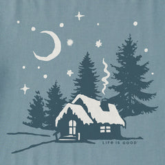 Men's Moonlit Cottage Simply True Fleece Crew