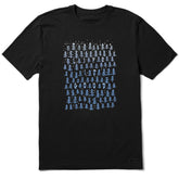 Men's Life is Good in the Snowy Forest Short Sleeve Crusher Tee