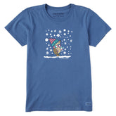 Women's Cozy Hedgehog Short Sleeve Crusher Tee