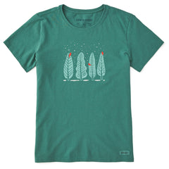 Women's Four Cardinal Trees Short Sleeve Crusher Tee