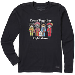 Women's Come Together Right Meow Long Sleeve Crusher Tee